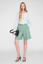 ANINE BING Bryson Short - Sea Foam Green - on model front second image