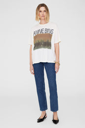 ANINE BING Cade Tee Mushrooms - Off White