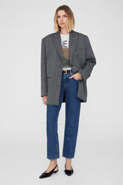 ANINE BING Cade Tee Mushrooms - Off White