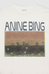 ANINE BING Cade Tee Mushrooms - Off White