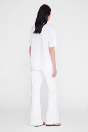 ANINE BING Cade Tee - White - on model back