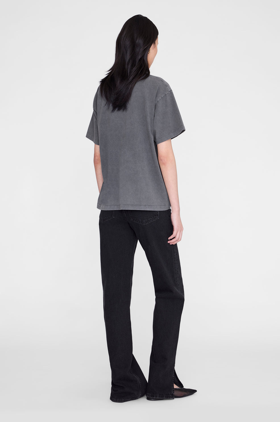 Cade Tee Anine Bing - Washed White Leopard View 2