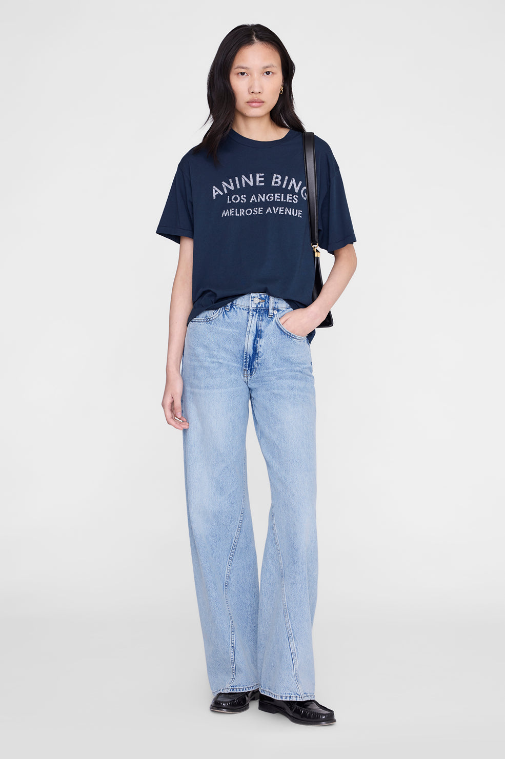 Cade Tee Melrose Stencil - Navy