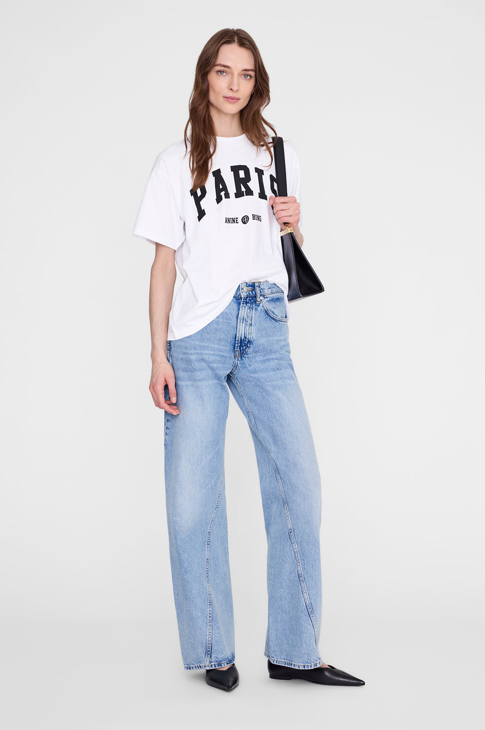 Cade Tee Anine Bing - Washed White Leopard View 1