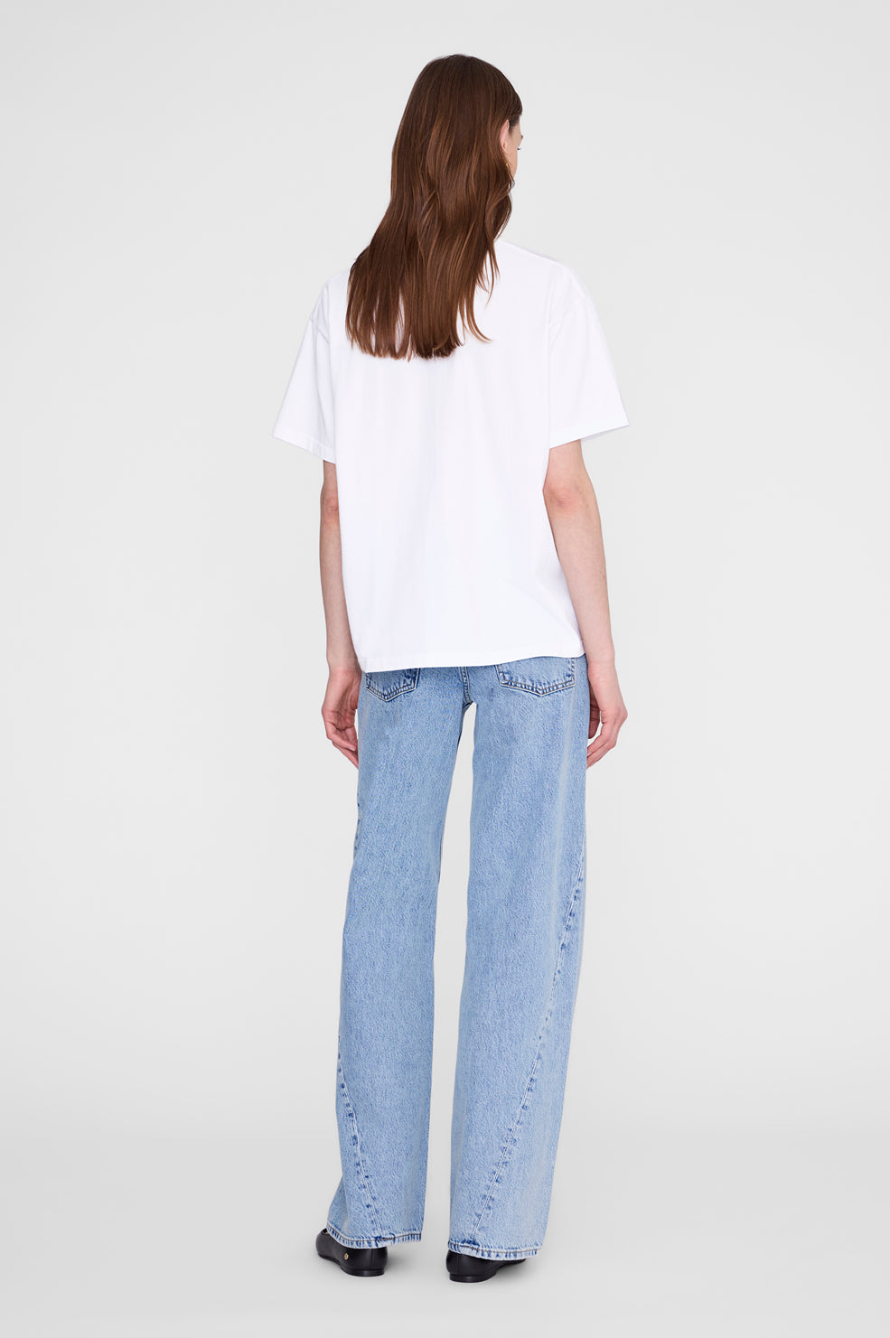 Cade Tee Anine Bing - Washed White Leopard View 5