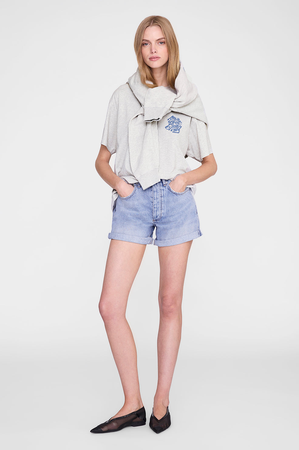 Cade Tee Palm - Washed Black View 6