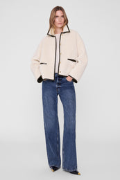 ANINE BING - Camden Jacket - Golden Beige - on model front