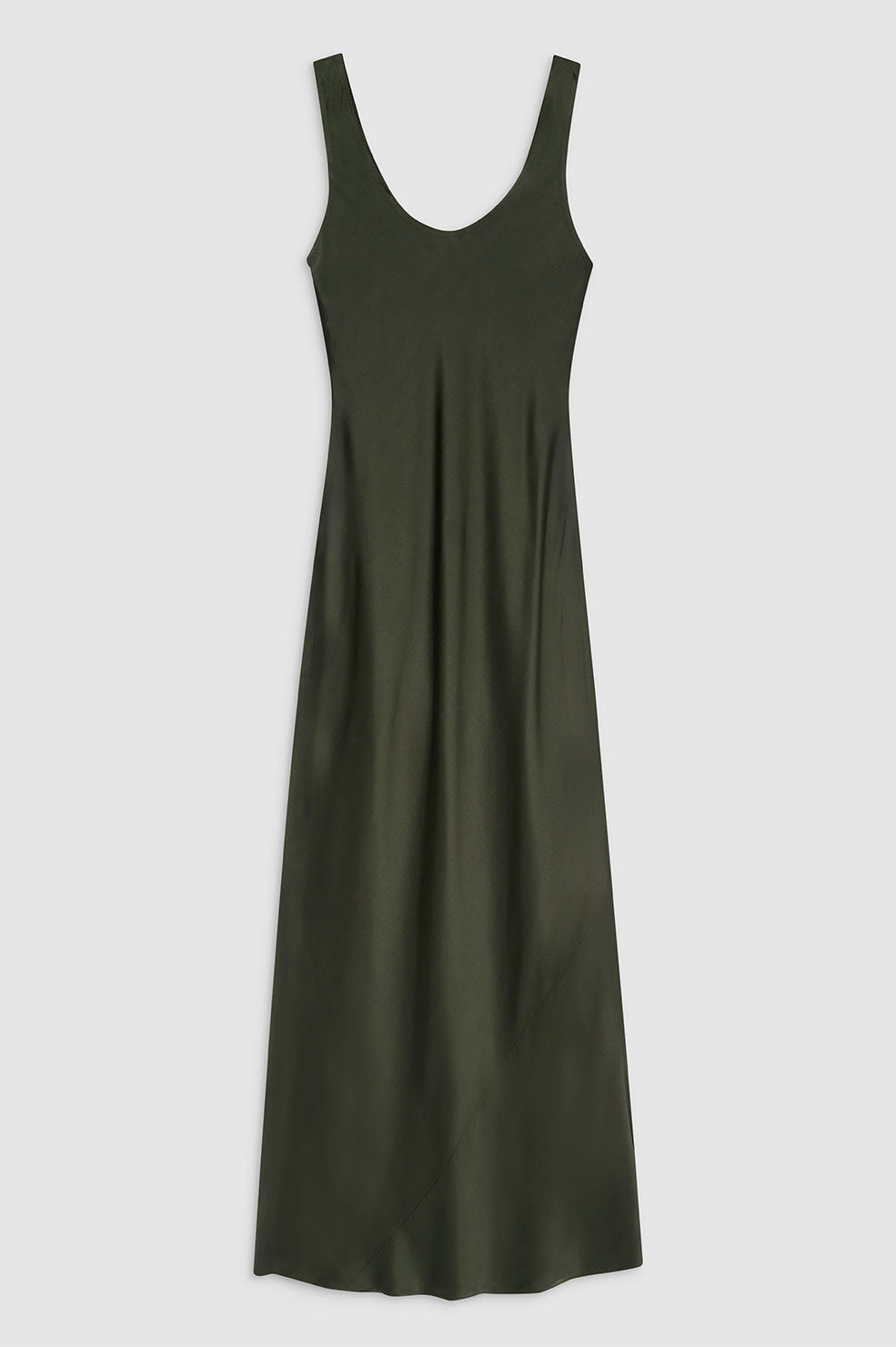 Camille Dress - Dark Olive View 3