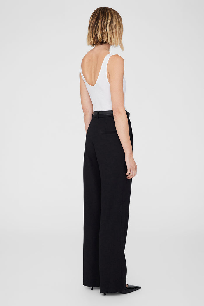 ANINE BING Carrie Pant - Black Twill