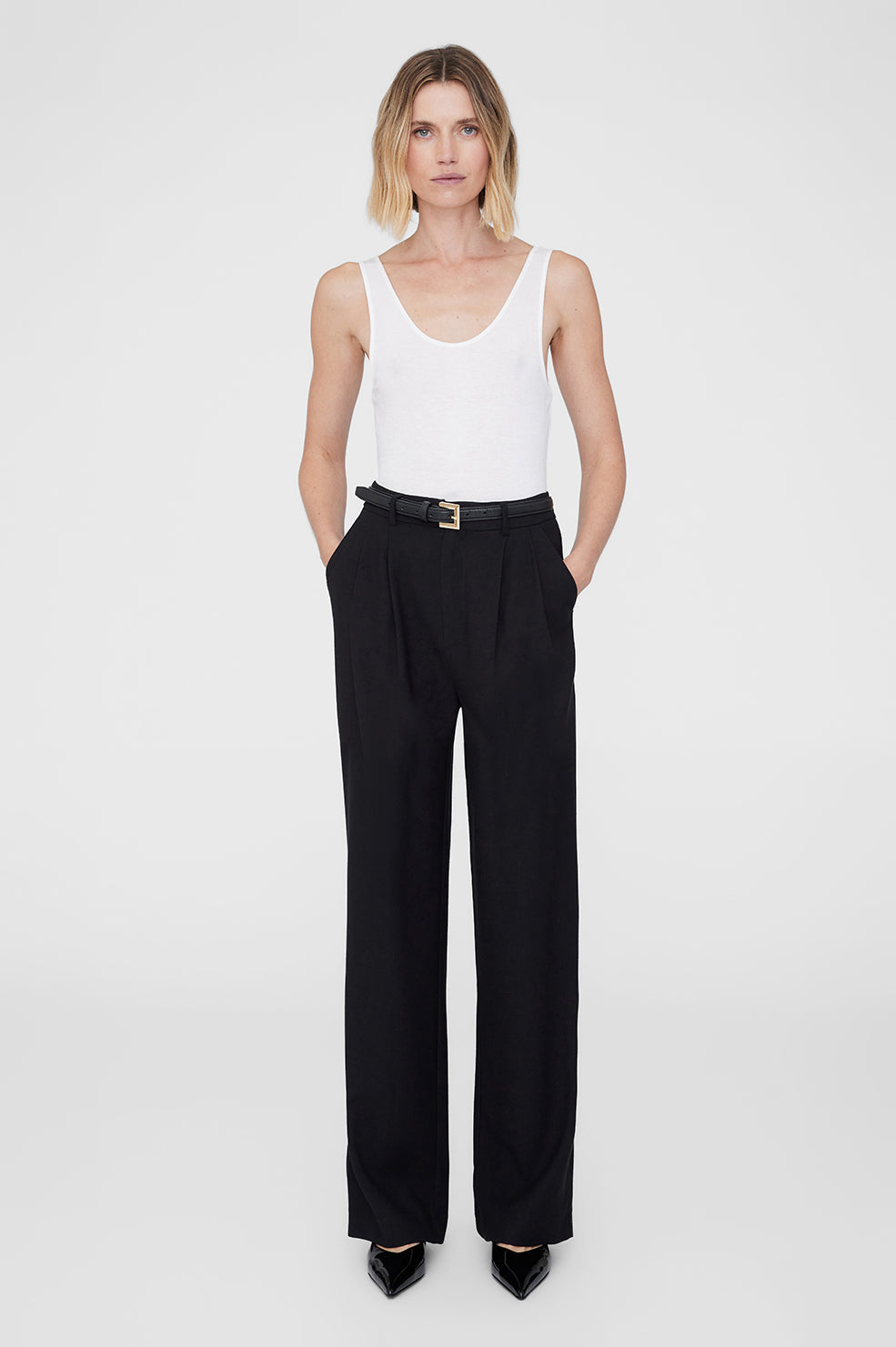 Carrie Pant - Black Twill