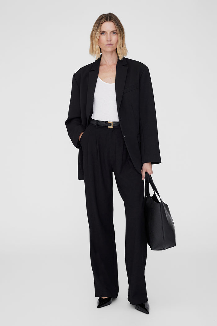 ANINE BING Carrie Pant - Black Twill