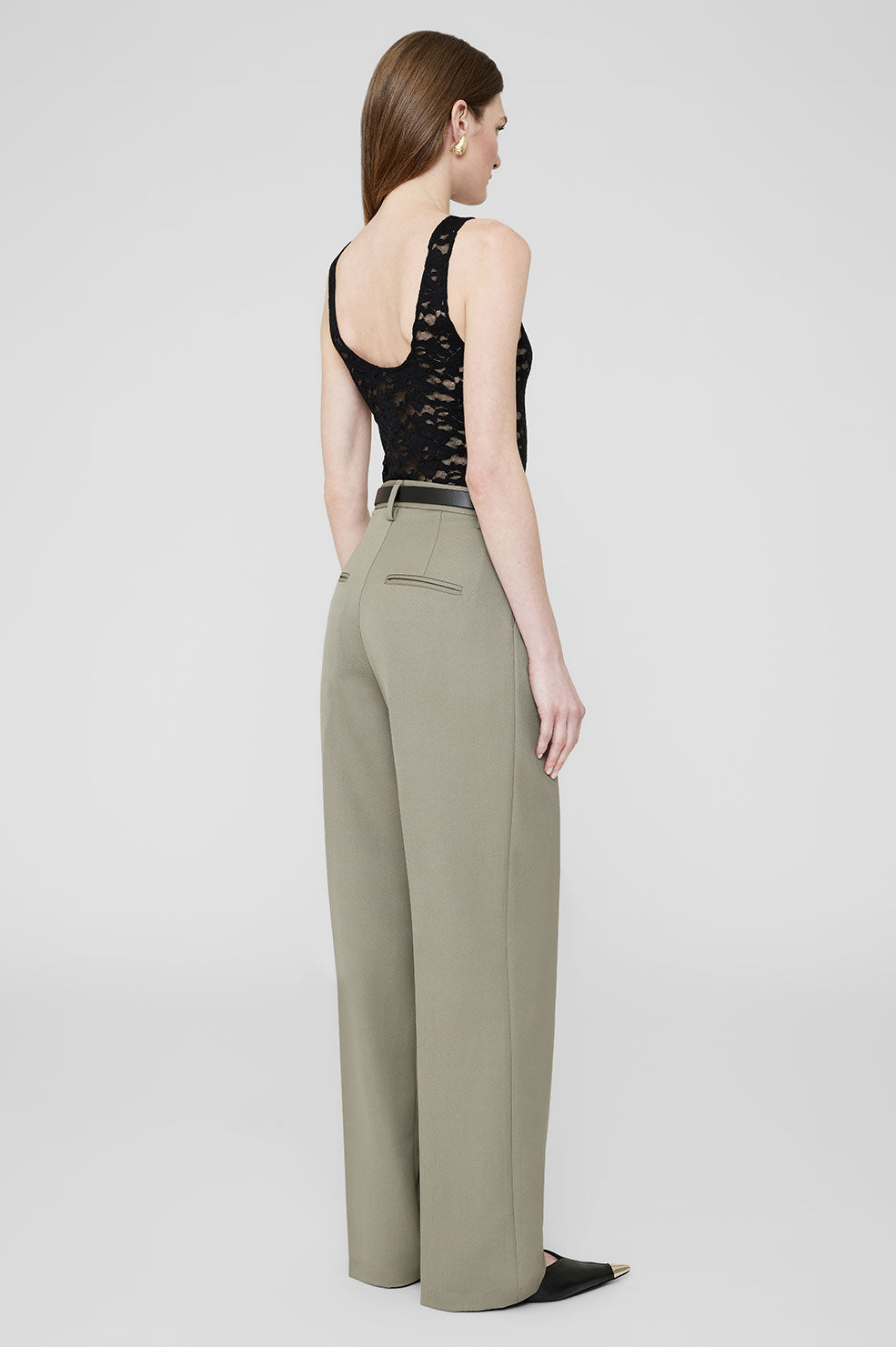 Carrie Pant - Green Khaki