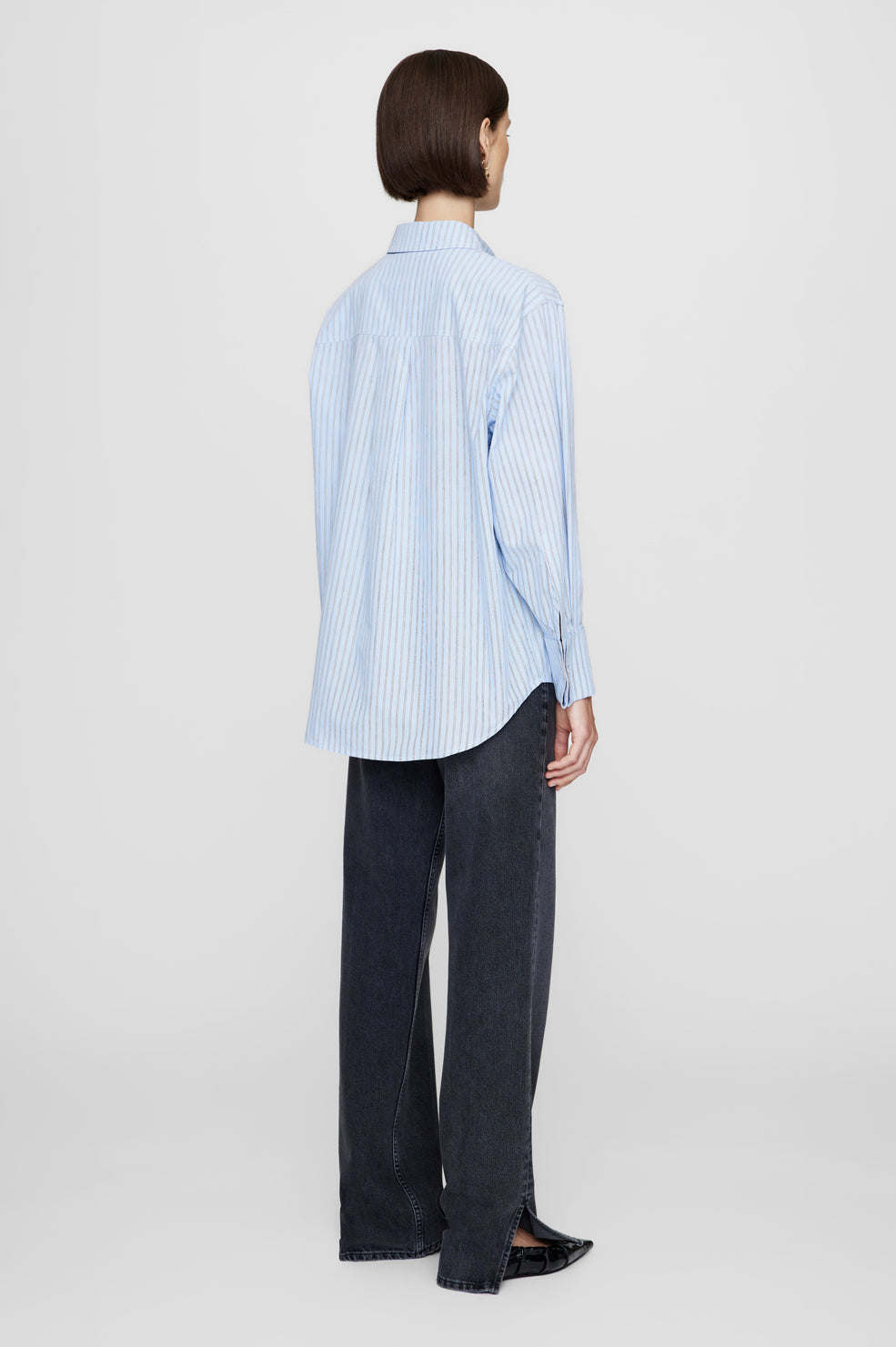 Catherine Shirt - Blue And White Stripe