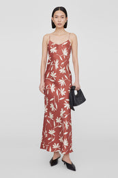 ANINE BING Chloe Dress - Terracotta Daisy Print