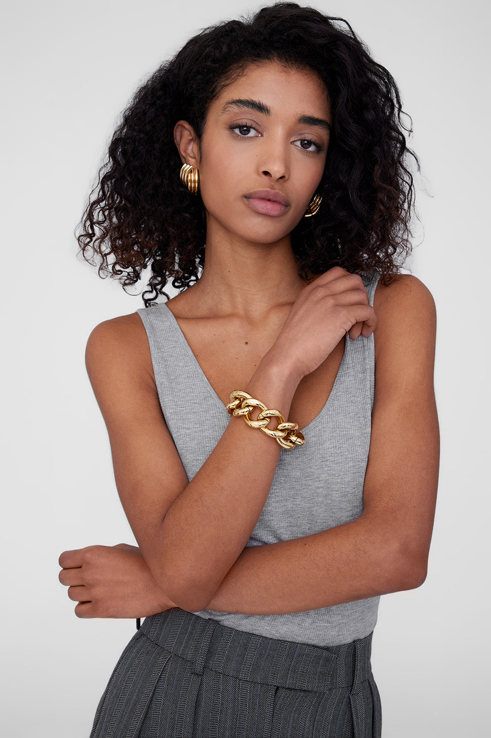 Chunky Chain Bracelet - Silver View 2