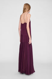 ANINE BING Clementine Dress - Fig - on model back
