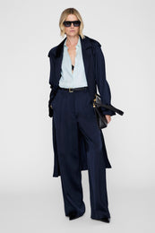 ANINE BING Coco Shirt - Spring Mint - on model front second image