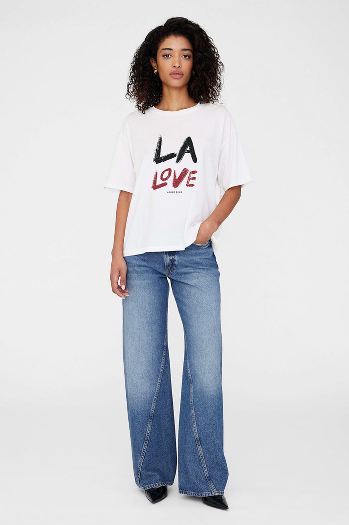 ANINE BING Cohen Tee LA Love - Ivory