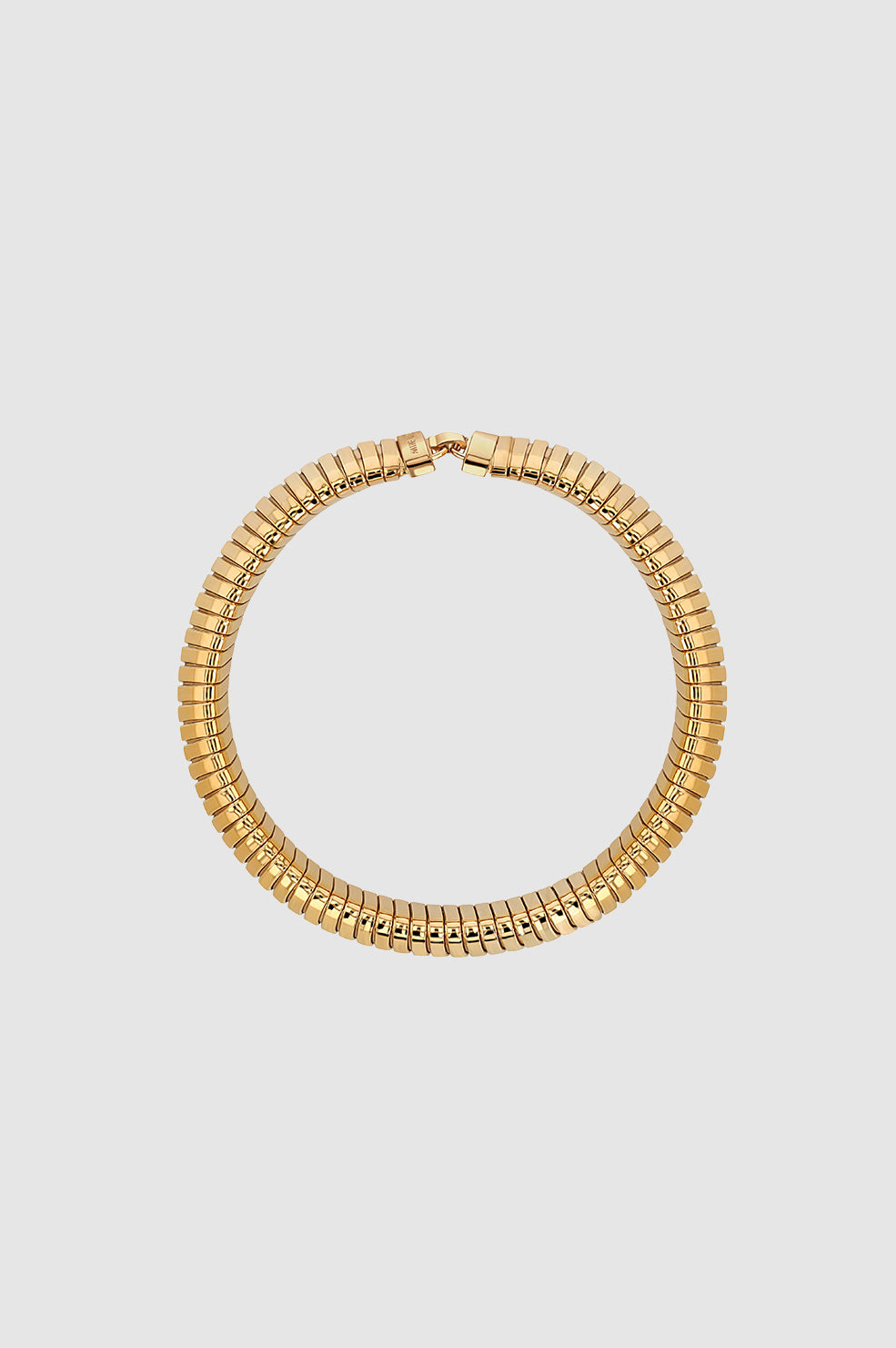 ANINE BING Coil Chain Bracelet - Gold Front View