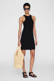 ANINE BING Cole Dress - Black - on model front