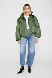 ANINE BING Cyrus Jacket - Olive - on model front