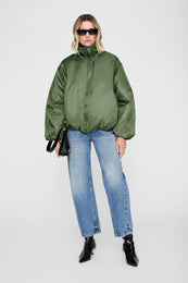 ANINE BING Cyrus Jacket - Olive - on model front  second image