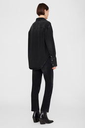 ANINE BING Dante Shirt - Iron Black Denim