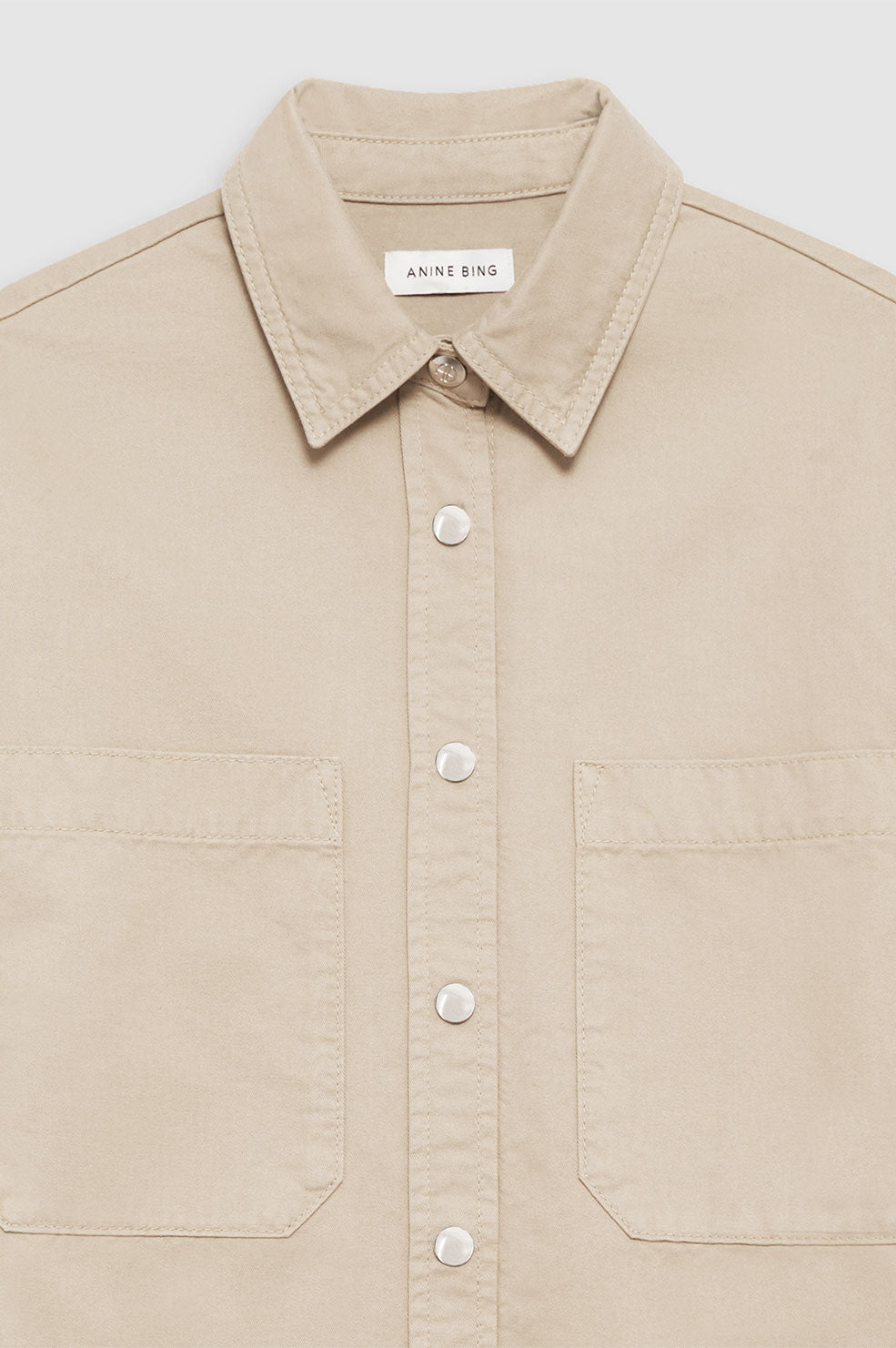 ANINE BING Dante Shirt - Oatmeal