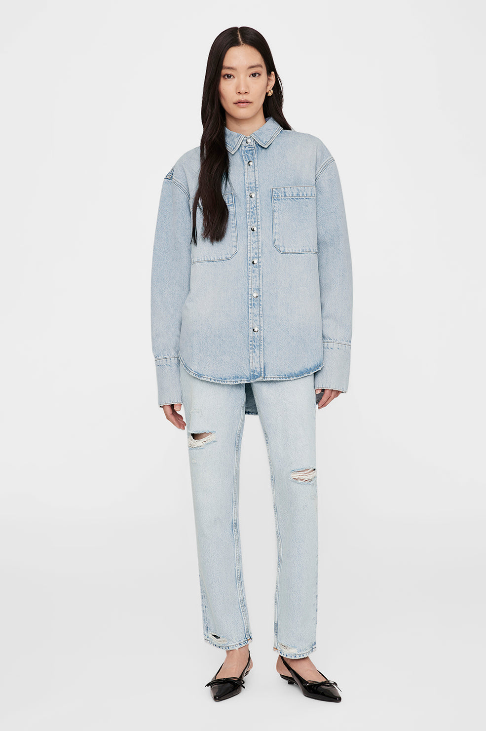 Dante Shirt - Bleached Blue View 5