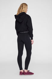 ANINE BING Dan Biker Short - Black - back view
