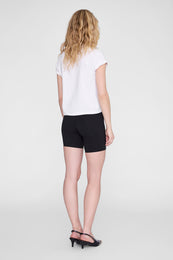 ANINE BING Dan Biker Short - Black - on model back