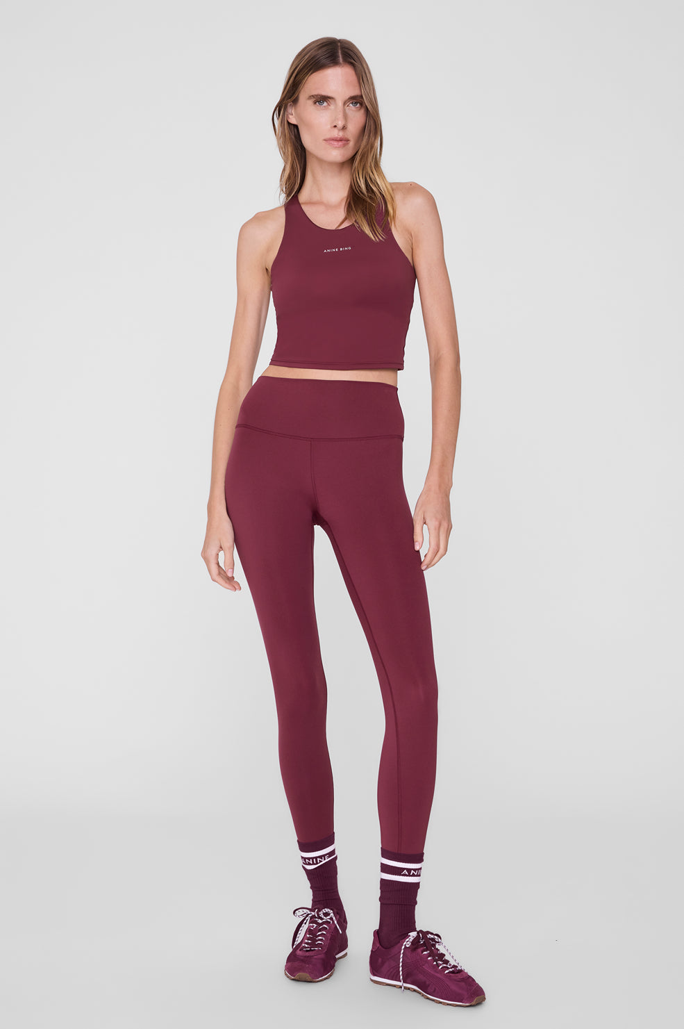 Dave Legging - Burgundy View 1