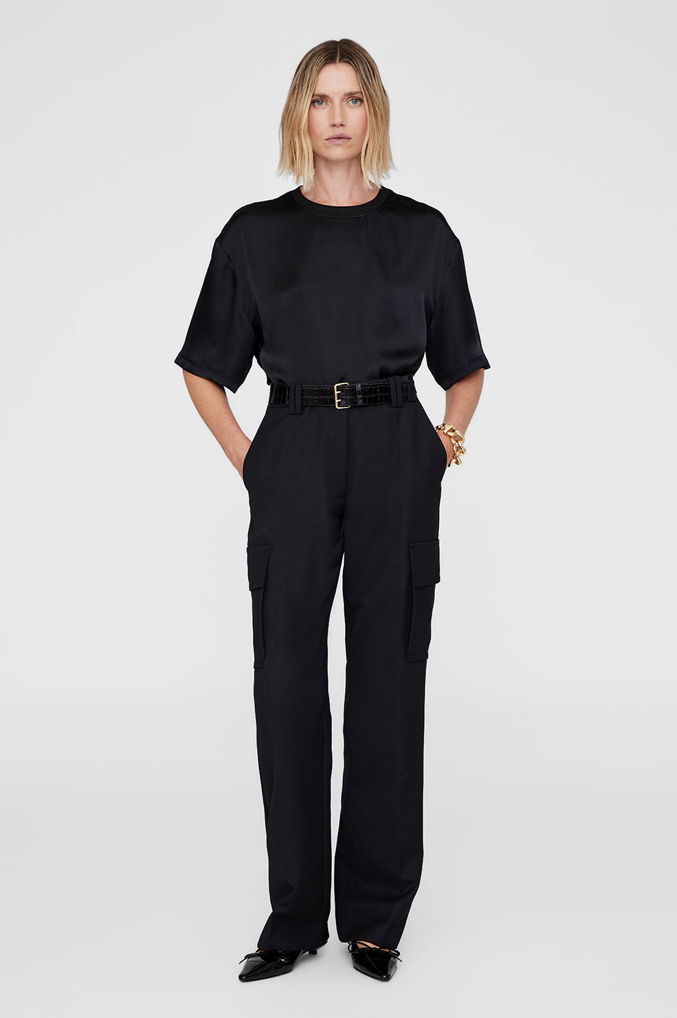 ANINE BING Dayton Cargo Pant - Black