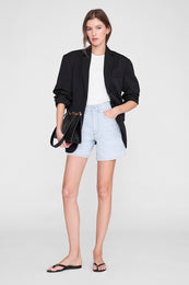 ANINE BING Delaney Short - Lucid Blue - on model front second image