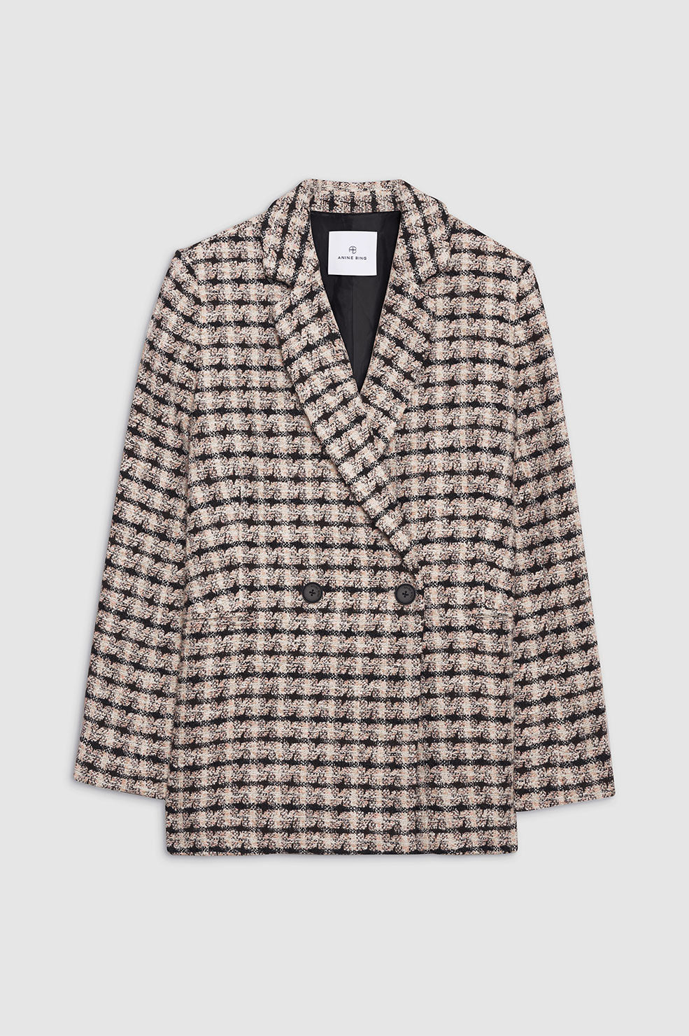 Diana Blazer - Cream And Black Fishbone View 3