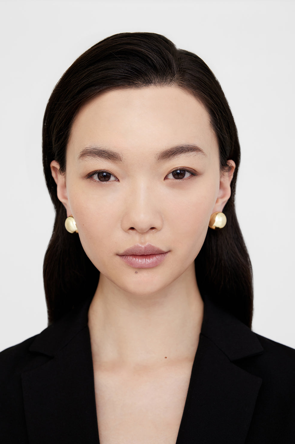 Dome Earrings - Gold View 2