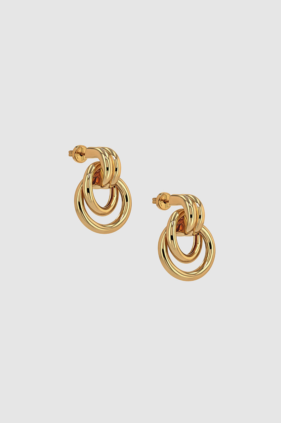 ANINE BING Double Knot Earrings - Gold