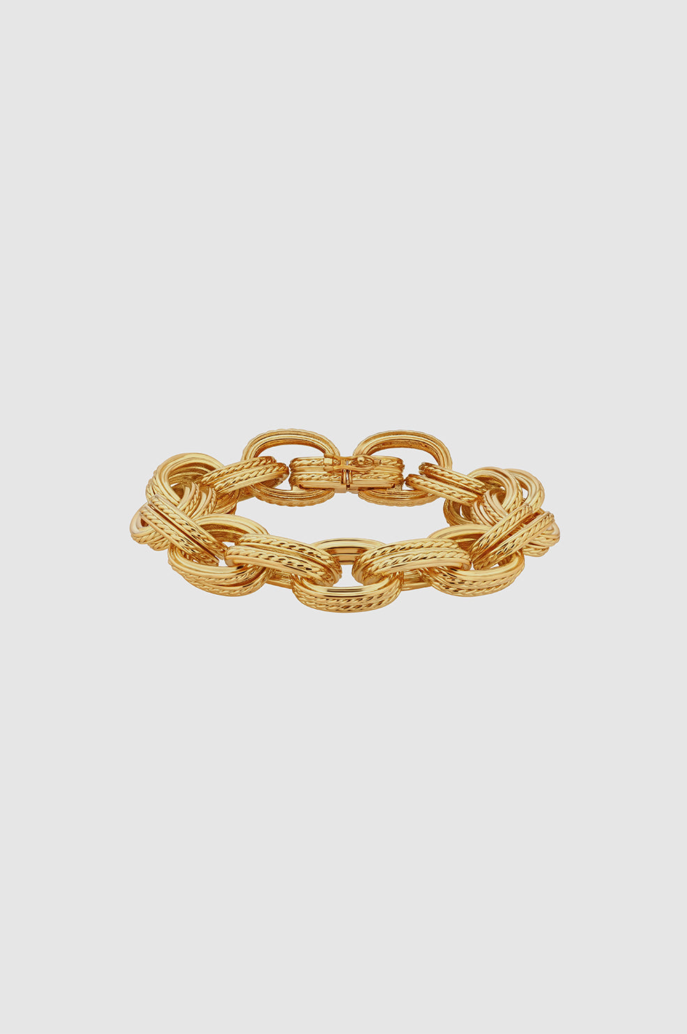 Double Link Chain Bracelet - Gold