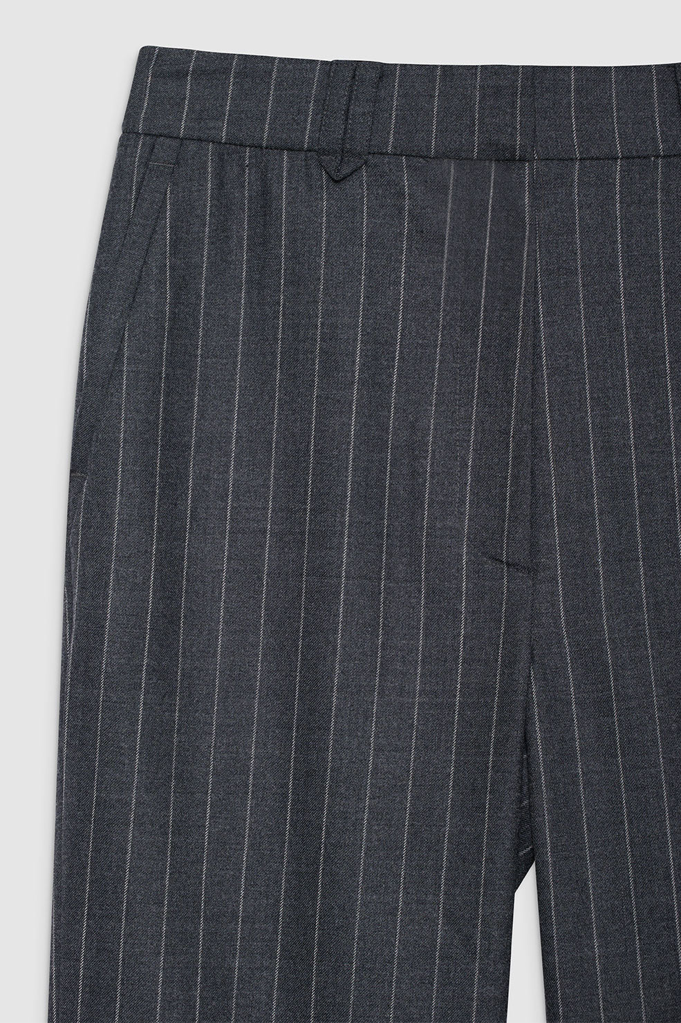 ANINE BING Drew Pant - Grey Pinstripe