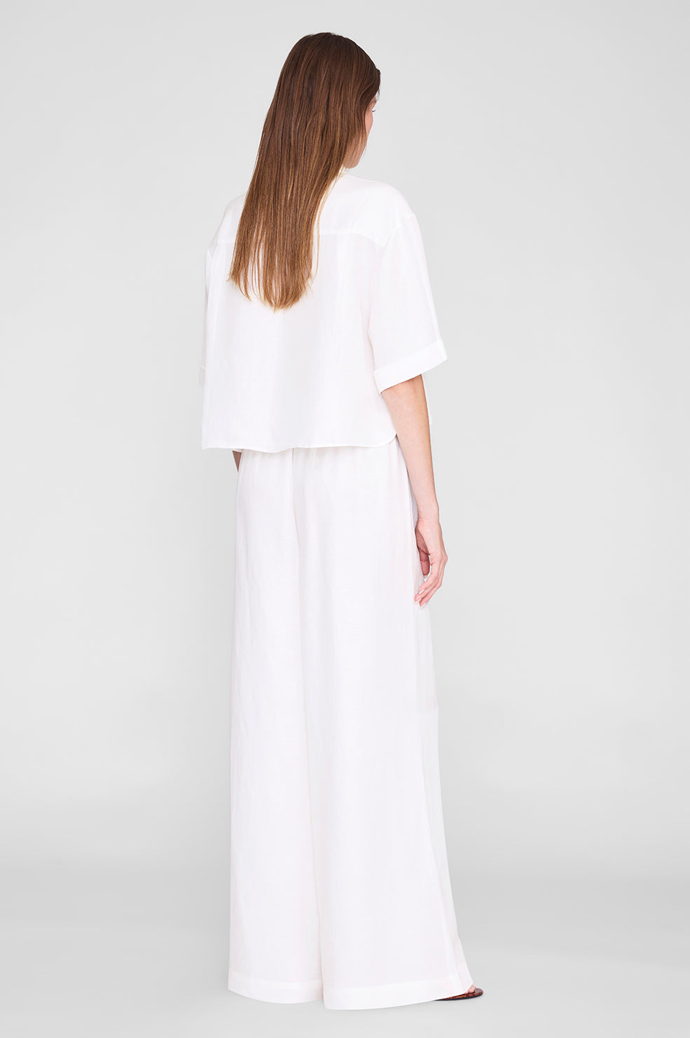 Edith Shirt - Black Linen Blend View 2