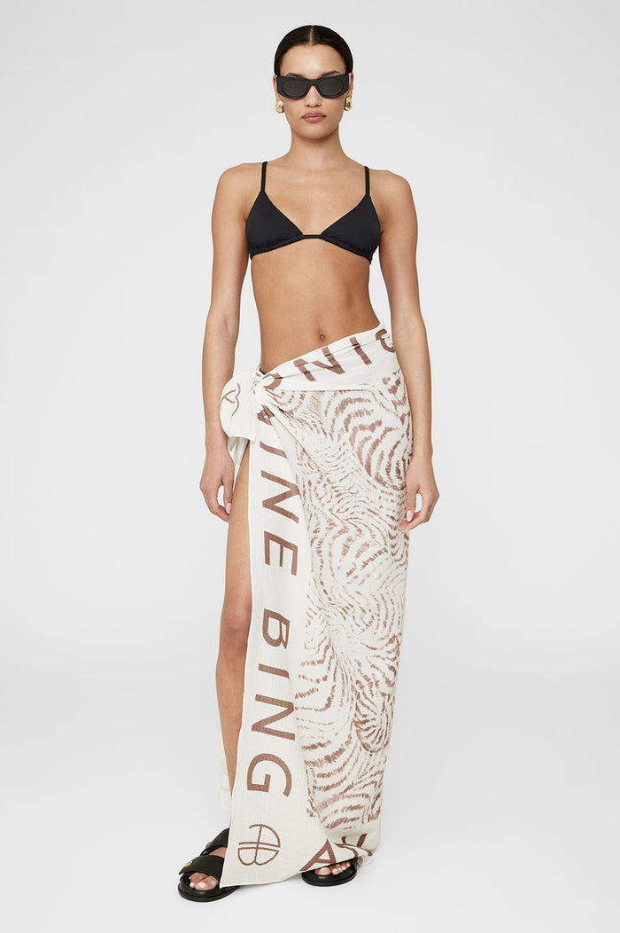  ANINE BING Eliza Sarong - Sand - On Model View