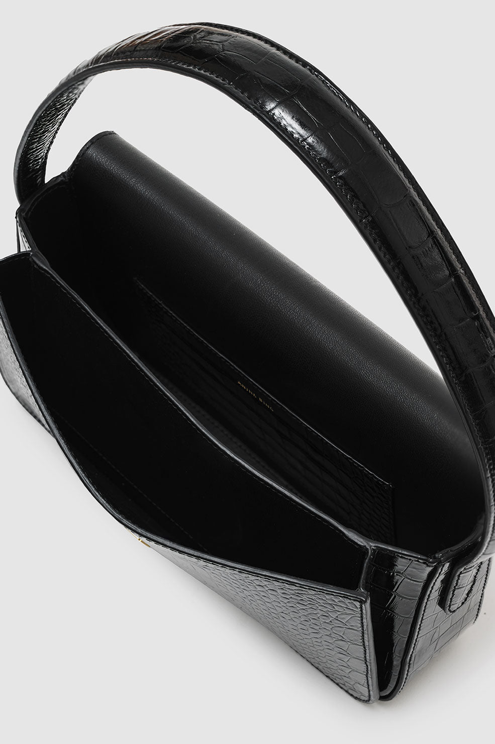 Elly Shoulder Bag - Black Embossed View 3