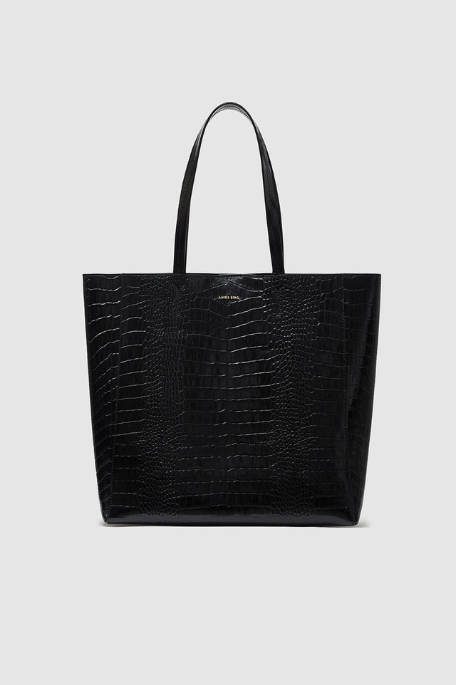 Elly Tote - Black Embossed