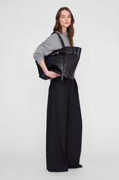 Elly Tote Small Grained Leather - Black