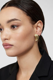 ANINE BING Fan Earrings - Gold