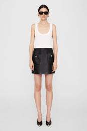 ANINE BING Finn Skirt - Black Leather
