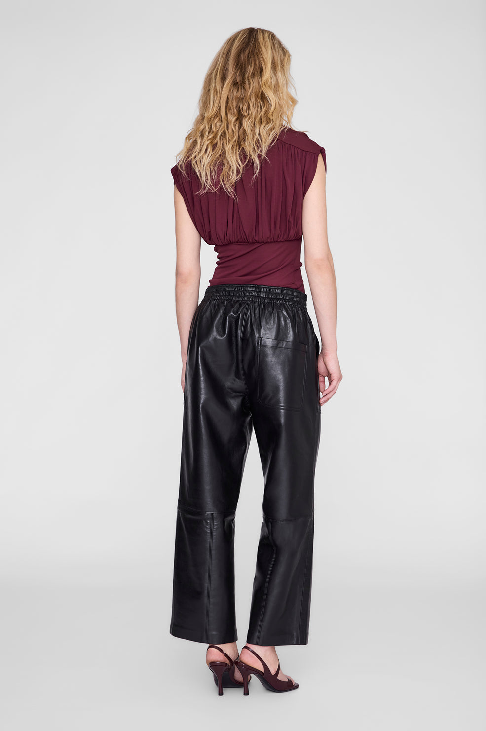 Fran Top - Burgundy View 2