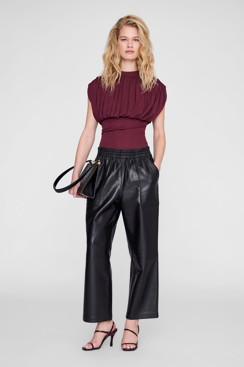 Fran Top - Burgundy View 1