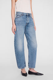 ANINE BING Fritz Jean - Baltic Blue - on model front detail