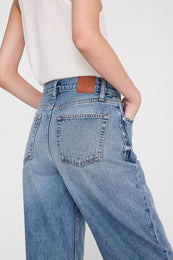 ANINE BING Fritz Jean - Baltic Blue - on model back detail